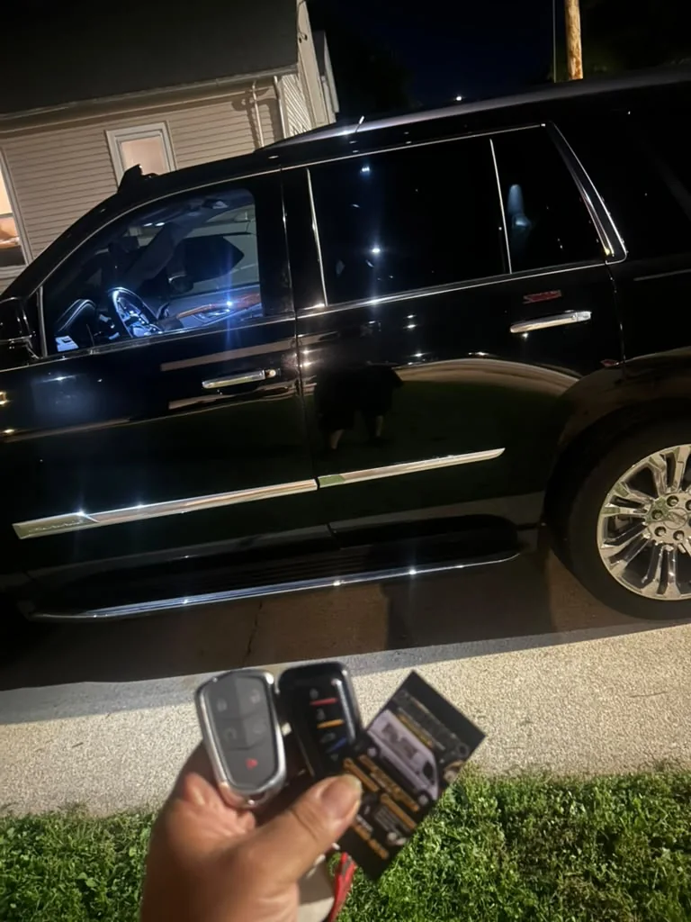 Car keys photographed during a mobile automotive locksmith service
